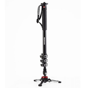 Manfrotto フルード ビデオ一脚 アルミニウム4段 黒 MVMXPROA4-イメージ1