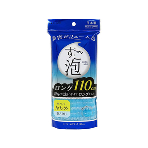 東和産業 ボディタオル すご泡 4ナイロンタオルロング かため ブルー F385711-イメージ1