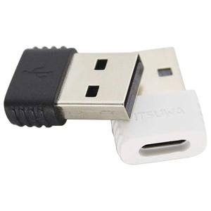 イツワ商事 TYPE-C→USB A変換アダプター ブラック MHCA2101BK-イメージ3