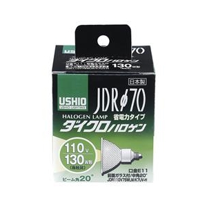 エルパ 130W形 JDRハロゲン電球 φ70 G180H:JDR110V75WLM/K7UVH-イメージ1