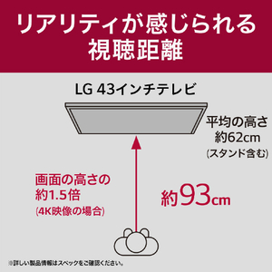 LGエレクトロニクス 43V型4Kチューナー内蔵4K対応液晶テレビ 43UT8000PJB-イメージ10