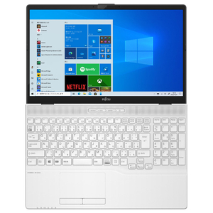 富士通 ノートパソコン LIFEBOOK/15.6"/Ryzen3-5300U/8GB/SSD256GB/Windows10Home プレミアムホワイト FMVA43F1WG-イメージ3