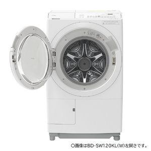 日立 【右開き】12．0kgドラム式洗濯乾燥機 ビッグドラム ホワイト BD-SW120KR W-イメージ16