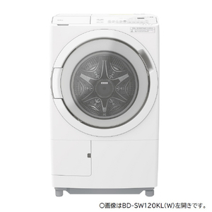 日立 【右開き】12．0kgドラム式洗濯乾燥機 ビッグドラム ホワイト BD-SW120KR W-イメージ2