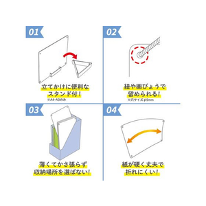 マグエックス ペーパーホワイトボード A4 2枚 FCC0746-MPWH-A4-イメージ5