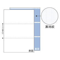 ヒサゴ マルチプリンタ帳票 A4 裏地紋3面 100枚 FC91549-FSC2087