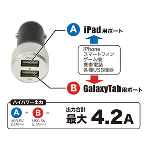 JTT USBカーチャージャー ハイパワー USBCCHP-イメージ9