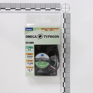 アイネックス ケースファン60mm 標準タイプ OMEGA TYPHOON CFZ-60FB-イメージ3