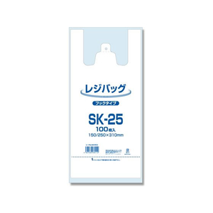 シモジマ レジバッグ フックタイプ SK-25 100枚 FC170PF-006903500-イメージ1