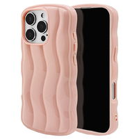 ラスタバナナ iPhone 16 Pro用MY．DECOR ウェーブTPUケース - STRIPE - ピンク 8239IP461PTPPK