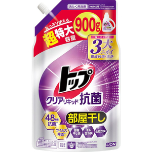 ライオン トップ クリアリキッド 抗菌 つめかえ用 超特大 900g FC964RH-イメージ2