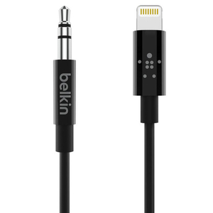 BELKIN Lightning to 3．5mm オーディオケーブル(90cm) ブラック AV10172BT03-BLK-イメージ1