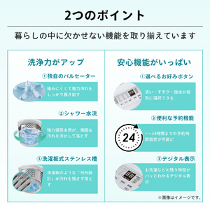 ハイセンス 6．0kg全自動洗濯機 白 HW-T60H-イメージ10