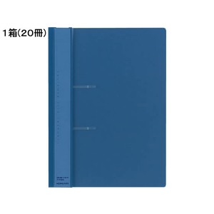 コクヨ ファスナーファイル〈レポート〉 A4タテ 2穴 100枚収容 青 20冊 1箱(20冊) F810208-ﾌ-P160B-イメージ1