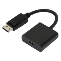 アイネックス DisplayPort - HDMI変換ケーブル 4K60Hz対応(20cm) ブラック AMC-DPHDA