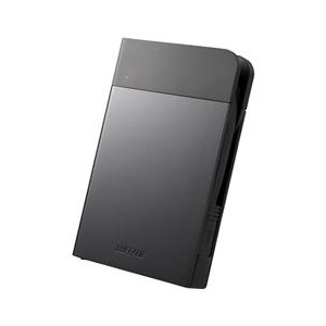 BUFFALO ICカード対応MILスペック耐衝撃ボディー防滴・防塵ポータブルHDD(1TB) ミニステーション ブラック HD-PZN1.0U3-B-イメージ1