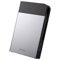 BUFFALO ICカード対応MILスペック耐衝撃ボディー防滴・防塵ポータブルHDD(1TB) ミニステーション シルバー HD-PZN1.0U3-S