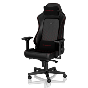 noblechairs ゲーミングチェア HERO(ヒーロー) ブラック/レッド NBL-HRO-PU-BRD-SGL-ED-イメージ1