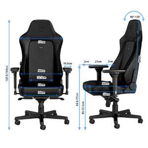 noblechairs ゲーミングチェア HERO(ヒーロー) ブラック/レッド NBL-HRO-PU-BRD-SGL-ED-イメージ9