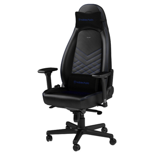 noblechairs ゲーミングチェア ICON(アイコン) ブラック/ブルー NBL-ICN-PU-BBL-SGL-ED-イメージ1