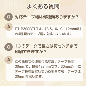 ブラザー ラベルライター ピータッチ ラテカラー PT-P300BTLT-イメージ13