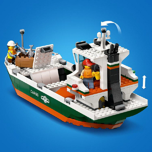 レゴジャパン LEGO シティ 60422 レゴシティの波止場と貨物船 60422ｼﾃｲﾉﾊﾄﾊﾞﾄｶﾓﾂｾﾝ-イメージ5