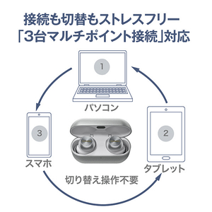 テクニクス ワイヤレスステレオインサイドフォン Technics シルバー EAH-AZ100-S-イメージ12