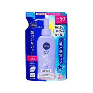 KAO ニベアサン ウォータージェル SPF50 ポンプ詰替用 125g F606314-イメージ1