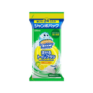 ジョンソン 流せるトイレブラシ シトラス 替え 24個 FC796PY-イメージ1