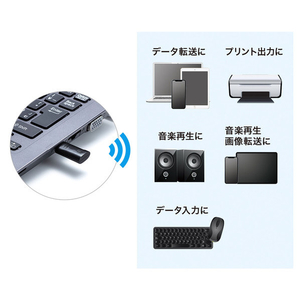 サンワサプライ Bluetooth 4．0 USB Type-Cアダプタ(class1) MM-BTUD45-イメージ3