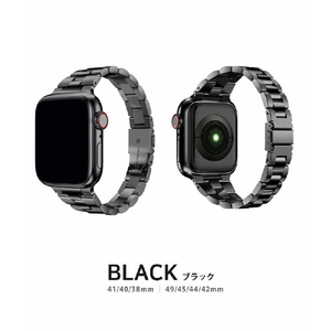 TF7 Apple Watch 41/40/38mm用イージーアジャスト メタルバンド シルバー TF72736-イメージ15