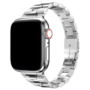 TF7 Apple Watch 41/40/38mm用イージーアジャスト メタルバンド シルバー TF72736-イメージ2