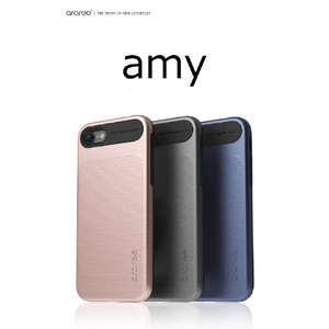 araree iPhone SE(第3世代)/SE(第2世代)/8/7用ケース Amy ローズゴールド AR8737I7-イメージ2