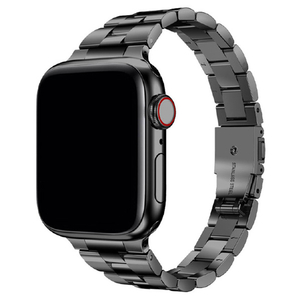 TF7 Apple Watch 41/40/38mm用イージーアジャスト メタルバンド ブラック TF72738-イメージ1