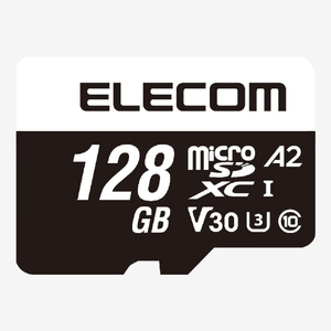 エレコム データ復旧microSDXCメモリーカード U3 V30(128GB) ブラック MF-MS128GU13A2R-イメージ1