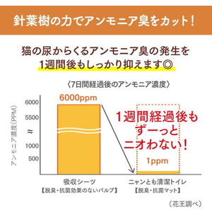 エステー ニャンとも清潔トイレ 脱臭・抗菌マット 6枚 FC914RJ-イメージ4