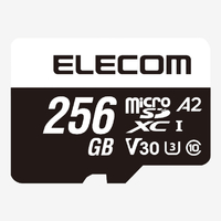 エレコム データ復旧microSDXCメモリーカード U3 V30(256GB) ブラック MF-MS256GU13A2R