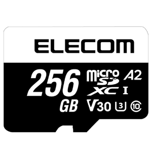 エレコム データ復旧microSDXCメモリーカード U3 V30(256GB) ブラック MF-MS256GU13A2R-イメージ2