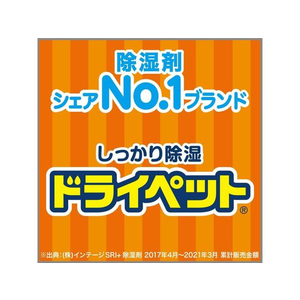 エステー ドライペットクリア 新除湿スタイル 除湿剤 1個 FC24328-イメージ5