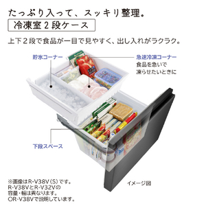 日立 【左開き】315L 3ドア冷蔵庫 グラファイトシルバー RV32VLS-イメージ7
