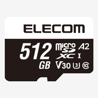 エレコム データ復旧microSDXCメモリーカード U3 V30(512GB) ブラック MF-MS512GU13A2R