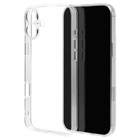 ラスタバナナ iPhone 16 Plus用極限保護 TPUケース×PC クリア 8260IP467TPLCL