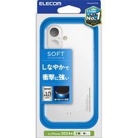 エレコム iPhone 16用ソフトケース クリア PM-A24AUCTCR