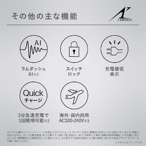 パナソニック 3枚刃シェーバー ラムダッシュ 赤 ES-LT4Q-R-イメージ11