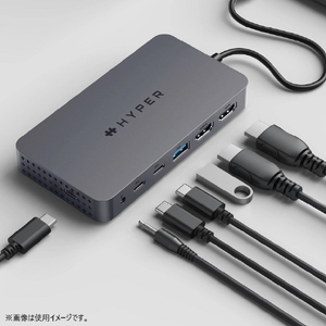 Hyper HyperDrive Next Dual 4K HDMI 7 Port USB-C ハブ HP-HD7002GL-イメージ6