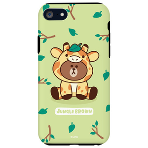 LINE FRIENDS iPhone SE3/SE2/8/7用LINE FRIENDSケース キリン KCL-DGB002-イメージ1