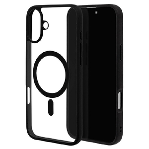 ラスタバナナ iPhone 16 Plus用RHINOXハイブリッドケース TPU×アクリル MAGSAFE対応 ブラック×クリア 8265IP467HAMBK-イメージ1