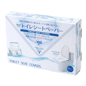 サンナップ 箱のまま使える トイレシートペーパー 100枚入 F329340-TSP-3WB-イメージ1