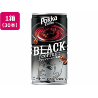 ポッカサッポロ ポッカコーヒー ブラック 缶 185g×30本 FCR7742