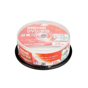 マクセル 録画用DVD-RW 1-2倍速対応 CPRM対応 インクジェットプリンタ対応 20枚入り DW120WPA.20SP-イメージ1